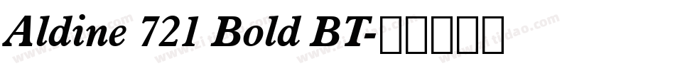Aldine 721 Bold BT字体转换